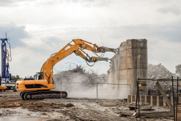 Silo Demolition in Petaluma