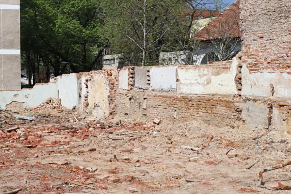 Brick Wall Demolition in Petaluma