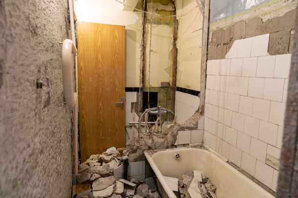 Shower Tile Demolition in Petaluma